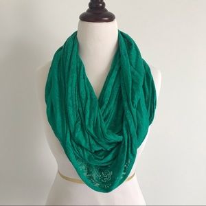 Green Lightweight Infinity Scarf